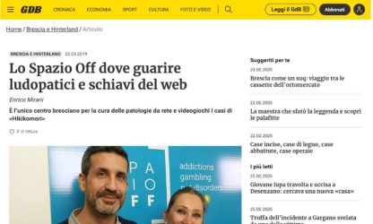 Lo Spazio Off dove guarire ludopatici e schiavi del web