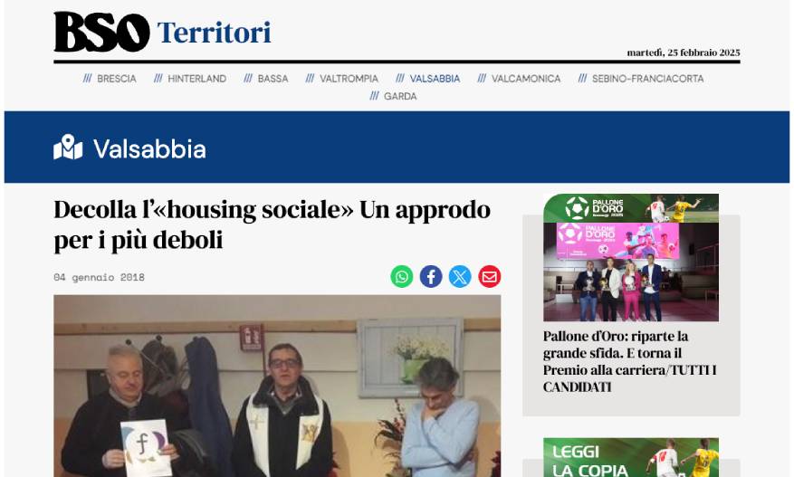 Decolla l’«housing sociale» Un approdo per i più deboli